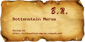 Bottenstein Merse névjegykártya